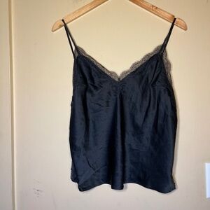 Black Lace Trim Camisole
